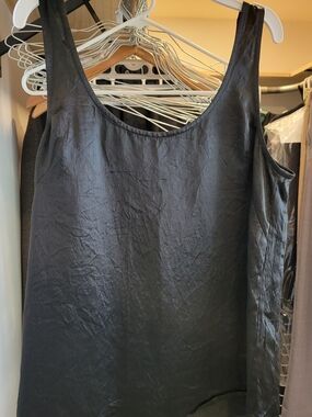 Babaton Black Satin Camisole Tank